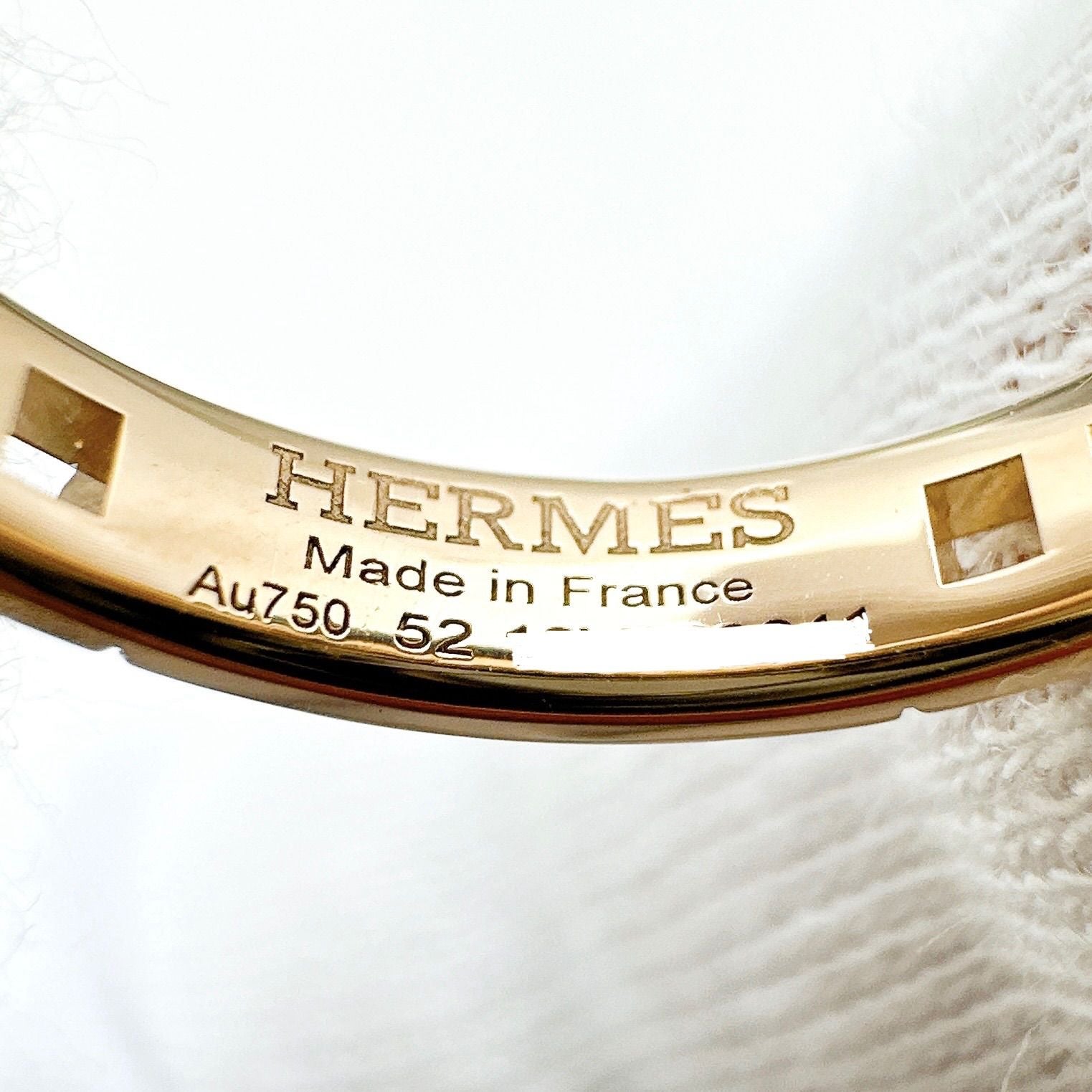 Hermes Ever Herakles Diamond Pink Gold Ring — view 5