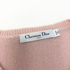 Dior Bijou Knit Top Pink Cashmere Sweater — view 7