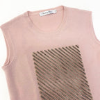 Dior Bijou Knit Top Pink Cashmere Sweater — view 4