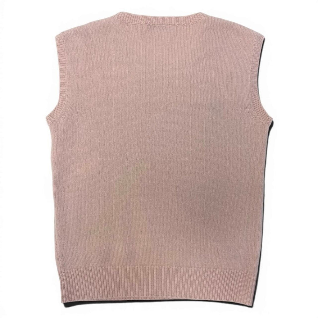 Dior Bijou Knit Top Pink Cashmere Sweater — view 3