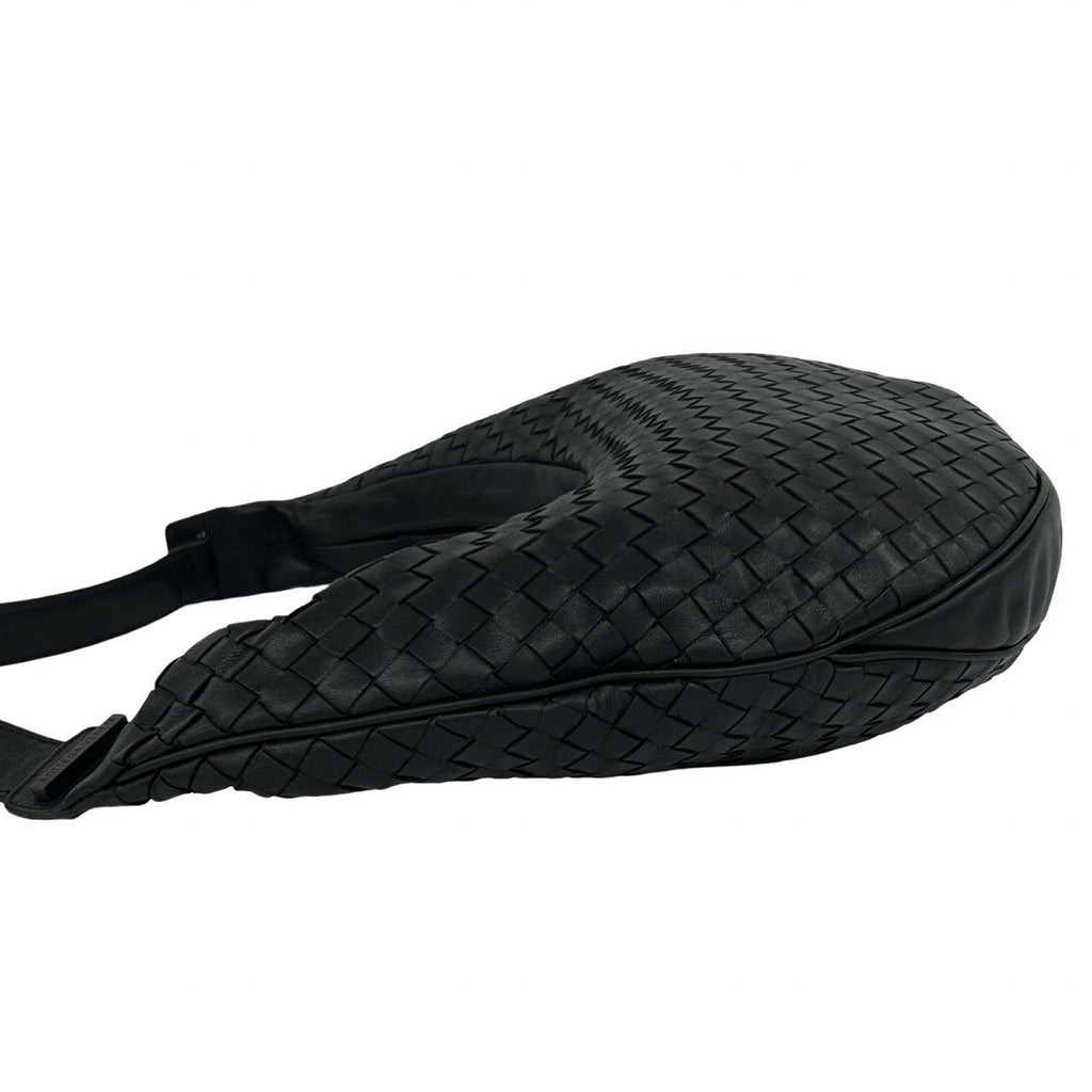 Bottega Veneta Intretchart Leather Shoulder Bag Tote Black — view 5