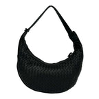 Bottega Veneta Intretchart Leather Shoulder Bag Tote Black — view 3