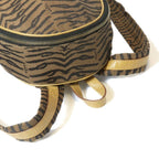 Fendi Backpack Zebra Tiger Canvas Leather Vintage — view 7