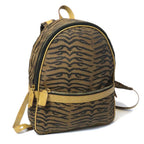 Fendi Backpack Zebra Tiger Canvas Leather Vintage