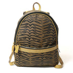 Fendi Backpack Zebra Tiger Canvas Leather Vintage — view 2