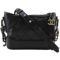 Chanel Gabriel Hobo Small Chain Shoulder Calf Black