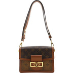 Louis Vuitton Dauphine Mini Monogram Reverse Canvas Brown Shoulder