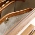 Gucci Bamboo 2-Way Shoulder Canvas Brown Off White Handbag — view 9