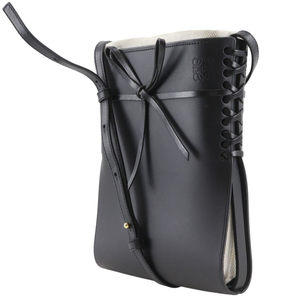 Loewe Ikebana Small Calf Black Shoulder — view 2