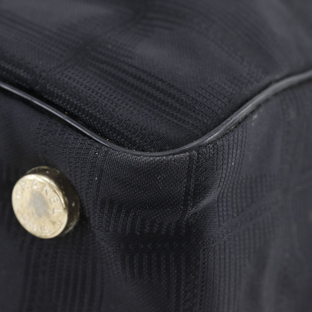 Chanel New Travel Line Tote MM Nylon Canvas Black — view 4