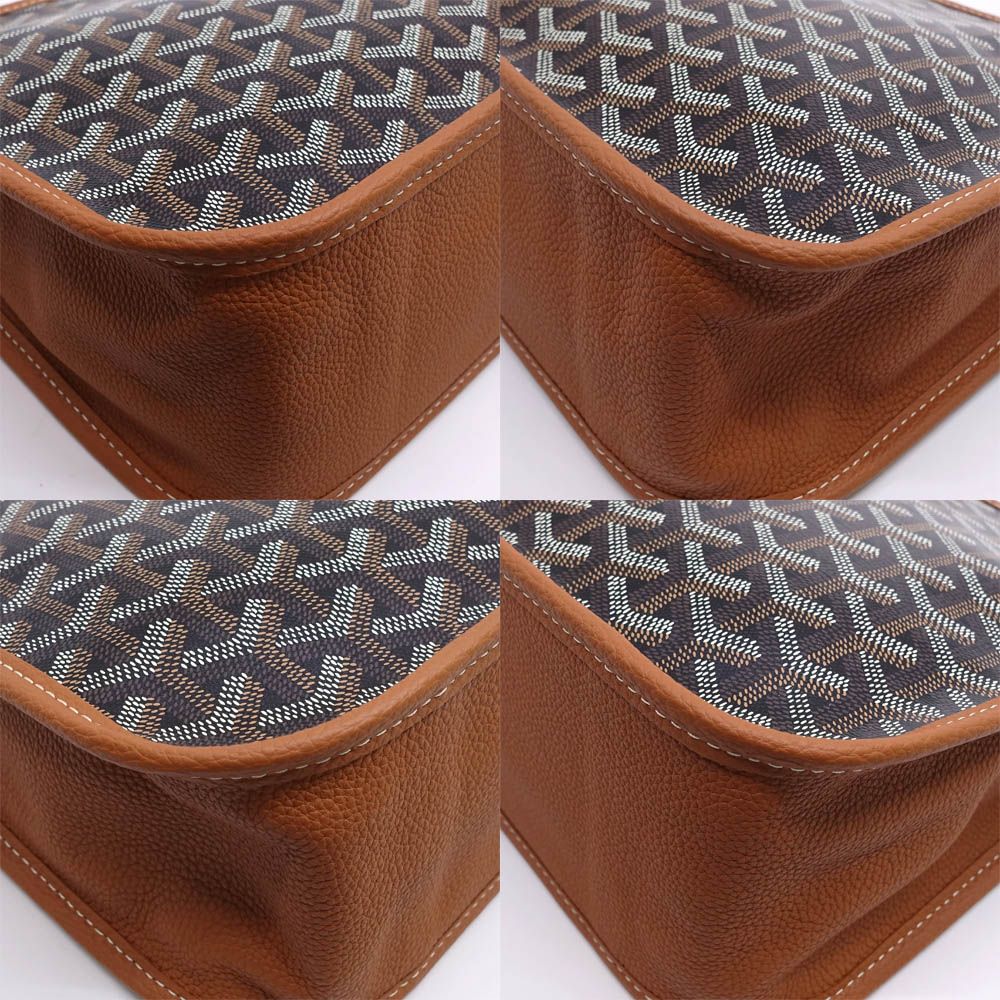 Goyard Musette Shoulder Bag Dincanvas Black Brown Silver — view 5