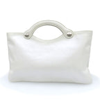 Chanel Quilted Clutch White
