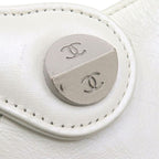 Chanel Quilted Clutch White — view 6