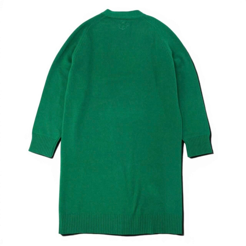 Hermes Logo Green Cashmere Long Cardigan — view 3