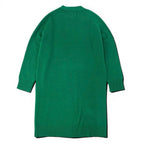 Hermes Logo Green Cashmere Long Cardigan — view 3