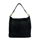 Loewe Vintage Maia Anagram Logo Leather Shoulder Bag Black — view 3