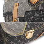 Louis Vuitton Monogram Denim Patchwork Bowie Hand Bag Black — view 8