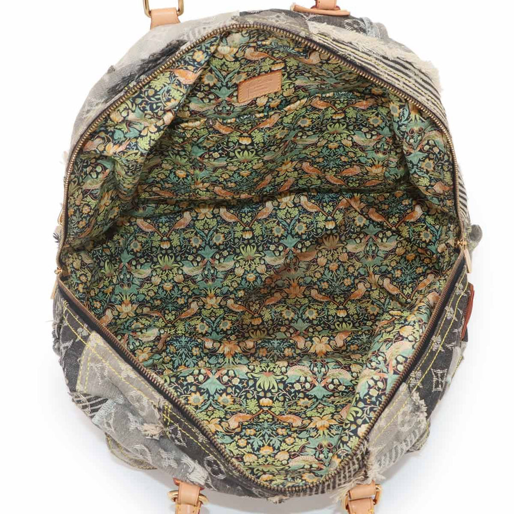 Louis Vuitton Monogram Denim Patchwork Bowie Hand Bag Black — view 6