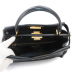 Fendi Peekaboo 2-Way Bag Leather Nero Black Braided — view 7