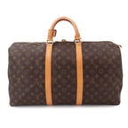 Louis Vuitton Monogram Keepall 50 Boston Bag Brown — view 2