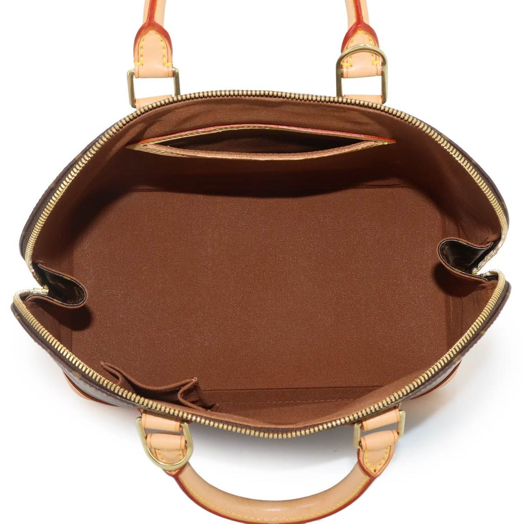 Louis Vuitton Monogram Alma Hand Bag Brown Gold PM — view 7
