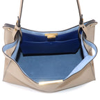Fendi Large Tote Leather Gray Gold — view 6