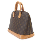 Louis Vuitton Monogram Alma Hand Bag Brown Gold — view 3