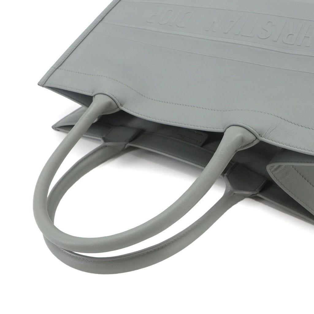 Dior Book Tote Leather Gray — view 5