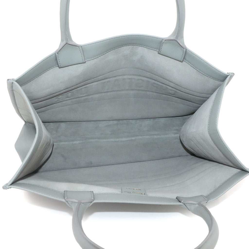 Dior Book Tote Leather Gray — view 6