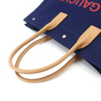 Saint Laurent Large Tote Canvas Navy Beige — view 5