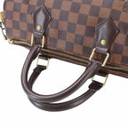Louis Vuitton Damier Speedy 30 Hand Bag Ebene Brown Gold — view 5