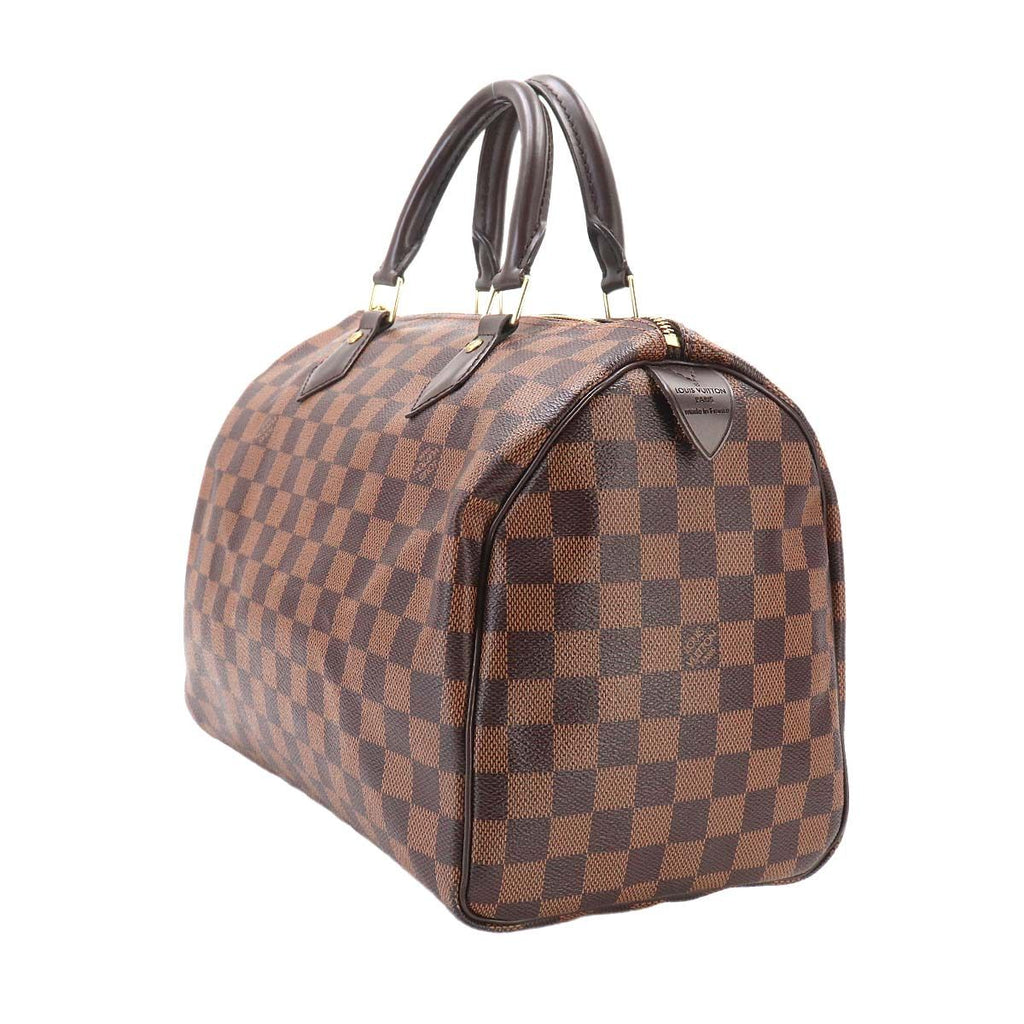 Louis Vuitton Damier Speedy 30 Hand Bag Ebene Brown Gold — view 3