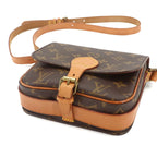 Louis Vuitton Monogram Mini Shoulder Bag Brown Cartouchiere — view 4