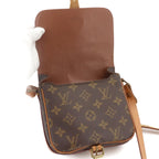 Louis Vuitton Monogram Mini Shoulder Bag Brown Cartouchiere — view 6