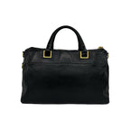 Prada Bagged Logo Leather 2-Way Shoulder Bag Mini Black — view 3