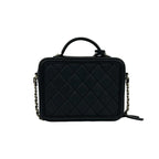 Chanel Card CC Filigree Quilted Caviar Leather 2-Way Shoulder — view 3