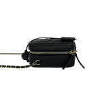 Chanel Card CC Filigree Quilted Caviar Leather 2-Way Shoulder — view 5