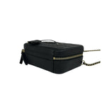 Chanel Card CC Filigree Quilted Caviar Leather 2-Way Shoulder — view 8