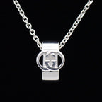 Gucci Interlocking Cutout Necklace 925 Sterling Silver — view 6
