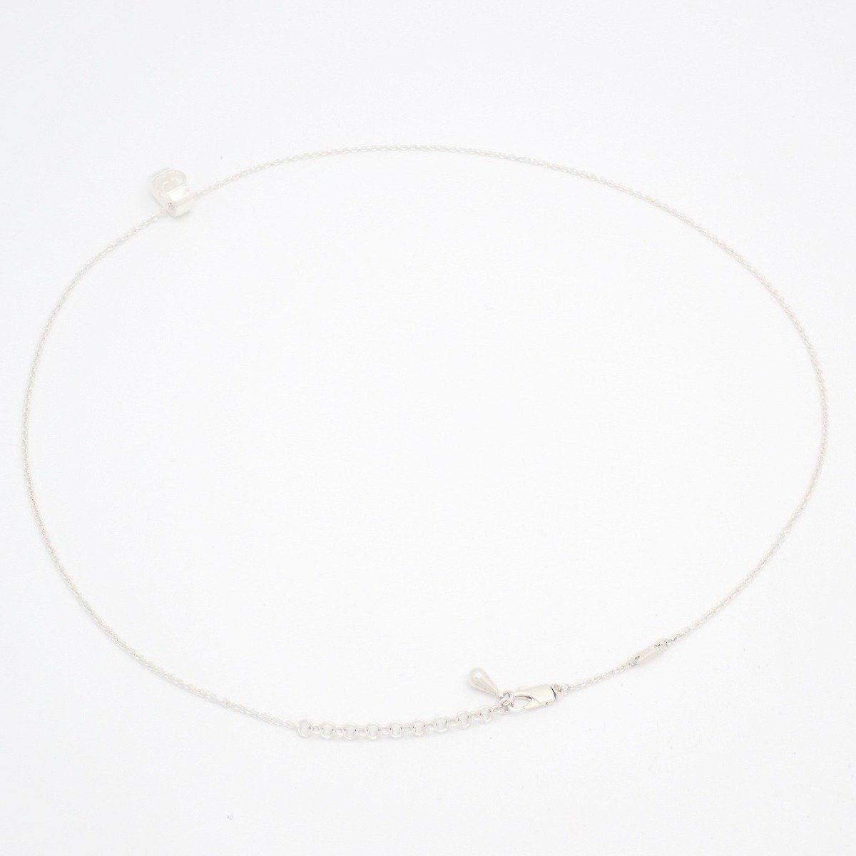 Gucci Interlocking Cutout Necklace 925 Sterling Silver — view 3