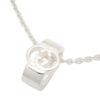 Gucci Interlocking Cutout Necklace 925 Sterling Silver