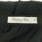 Dior Black Bicolor Silk Skirt 34 — view 4
