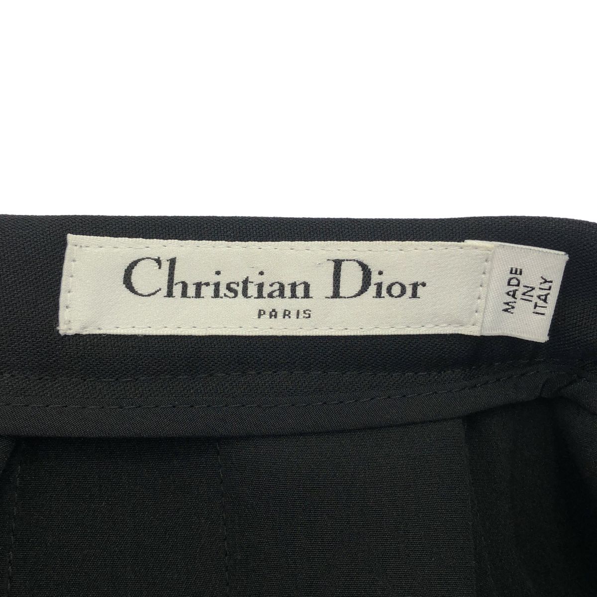 Dior Navy Wool Flare Miniskirt 34 Dress — view 4