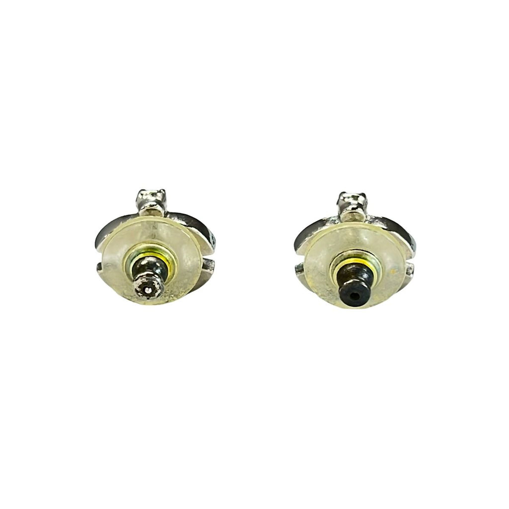 Chanel Earrings CC Logo Yellow Green Silver — view 2