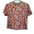 Hermes Gray Orange Horsebit Top XS