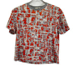 Hermes Gray Orange Horsebit Top XS