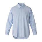 Dior Kept Cotton Shirt Long Sleeve One Point Embroidery Dress 39 Blue