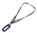 Hermes Necklace Navy Beige — view 2