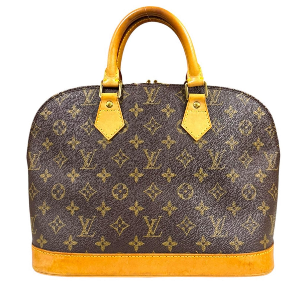 Louis Vuitton Alma Monogram Handbag Canvas Brown