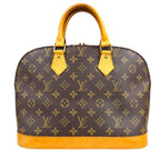 Louis Vuitton Alma Monogram Handbag Canvas Brown